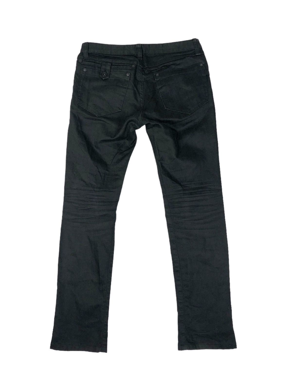 Japanese Brand × Katharine Hamnett London Katharine Hammett London Black Wax Pants Size US 30 / EU 46 - 2 Thumbnail