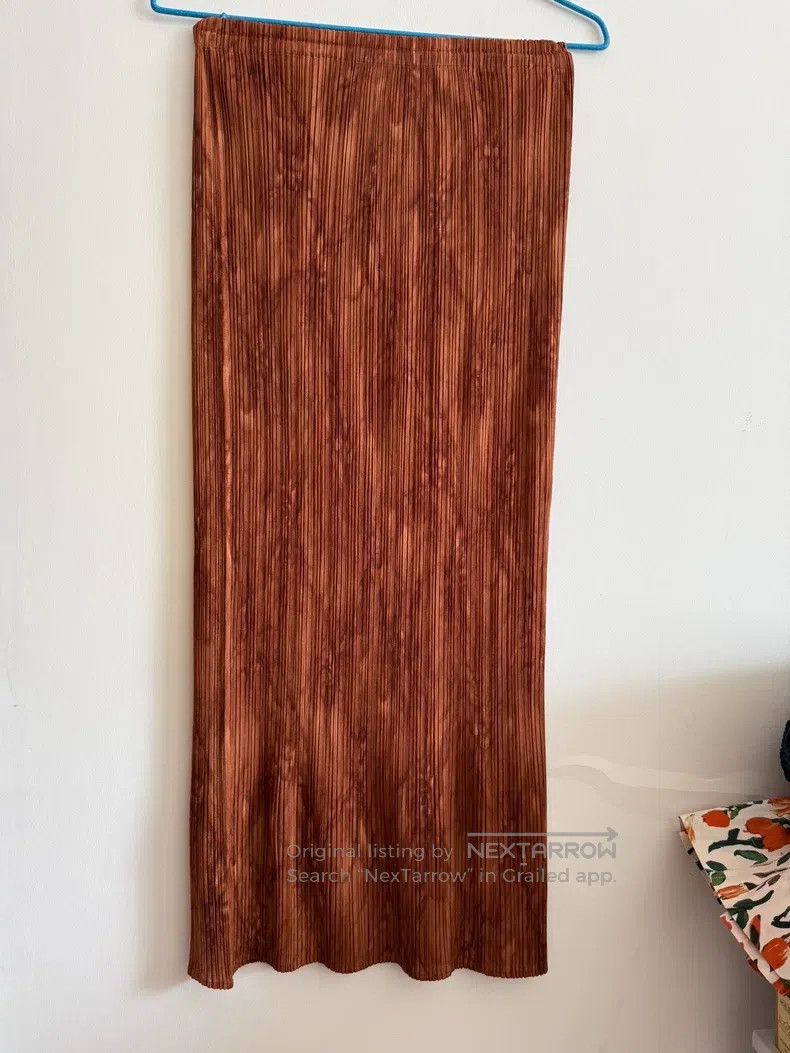Issey Miyake Issey Miyake size:3 Coffee Midi Skirt Size 31" - 2 Thumbnail
