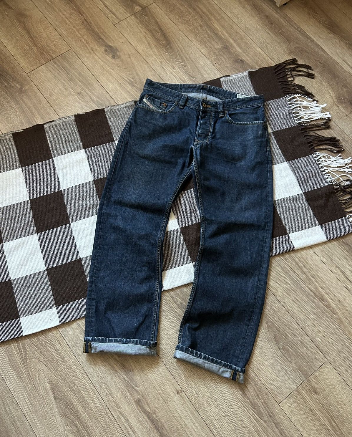 Diesel × Vintage Vintage Diesel Larkee selvedge jeans mens y2k rare mens Size US 32 / EU 48 - 2 Thumbnail