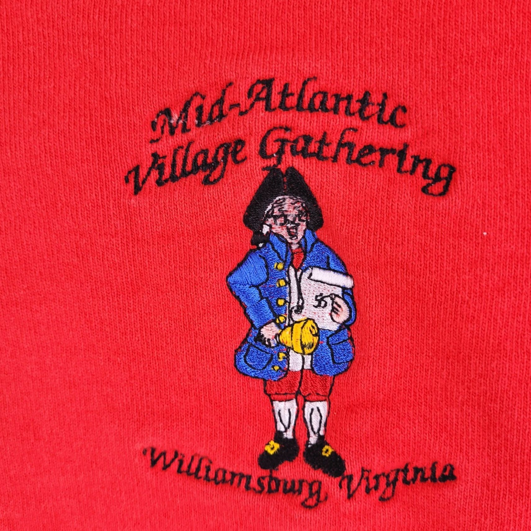 Fruit Of The Loom VINTAGE Fruit of the Loom Sweatshirt Mens 2XL Red Crewneck Williamsburg Size US XXL / EU 58 / 5 - 2 Thumbnail