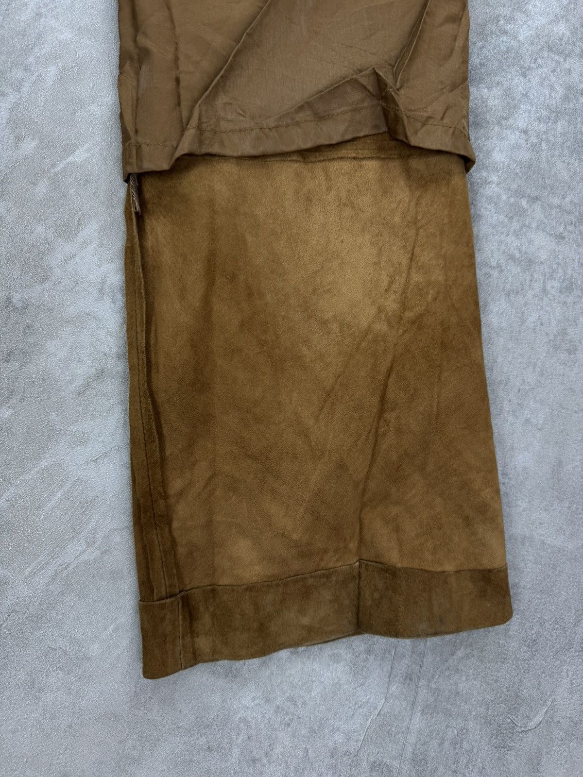 CLOSED Closed suede cargo fatigue pants cowgirl style avant garde Size 30" / US 8 / IT 44 - 14 Thumbnail