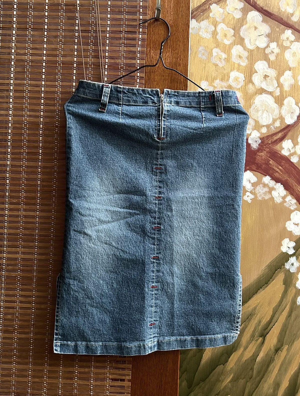 Miss Sixty 90’s Miss Sixty Blue Washed Denim Pencil Midi Skirt Size 32 Size 32" / US 10 / IT 46 - 2 Thumbnail