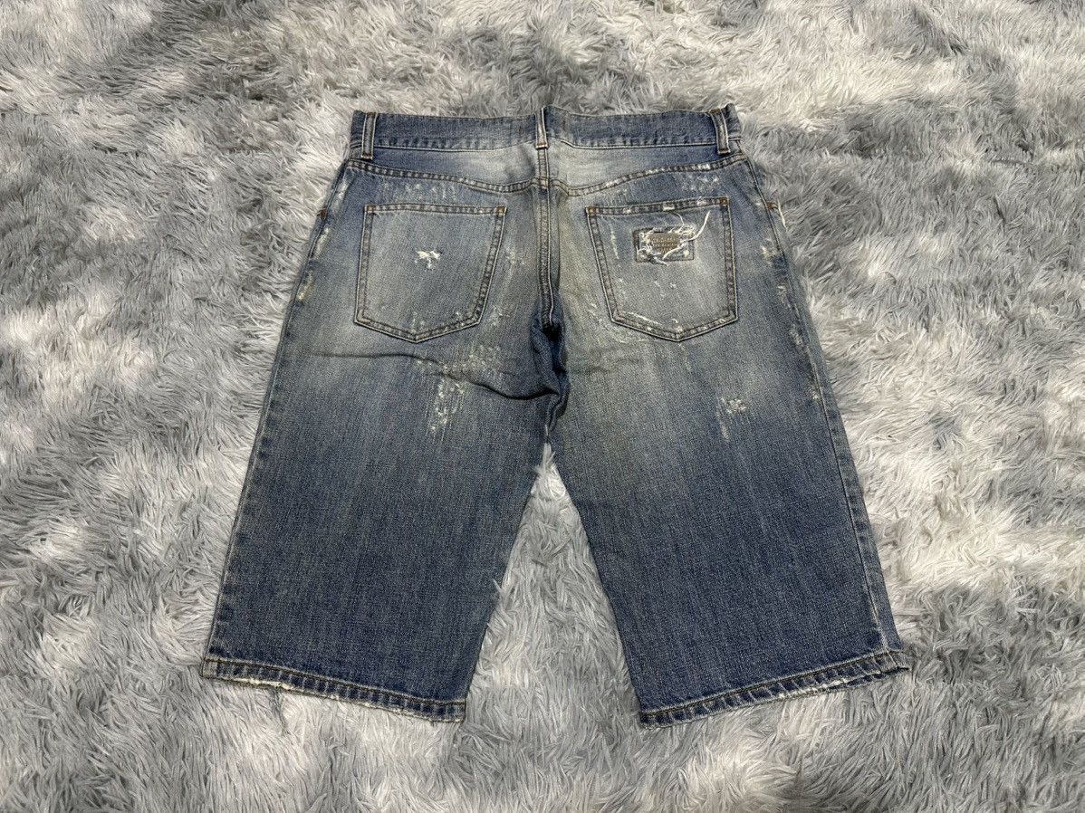 Dolce & Gabbana 🔥Sick Y2K Dolce & Gabbana Shorts Denim Distressed Size US 34 / EU 50 - 10 Thumbnail