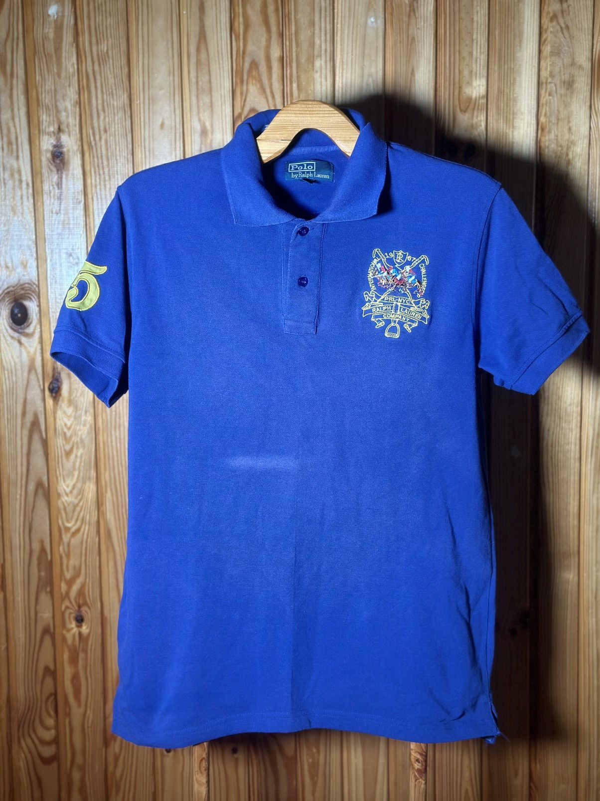 Polo Ralph Lauren Polo Ralph Lauren Y2KTriple Pony Horse Embroidered Shirt Size US XL / EU 56 / 4 - 2 Thumbnail