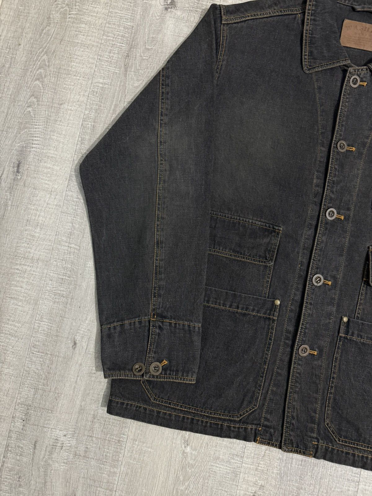 Issey Miyake Issey miyake chore denim washed jacket Size US L / EU 52-54 / 3 - 4 Thumbnail