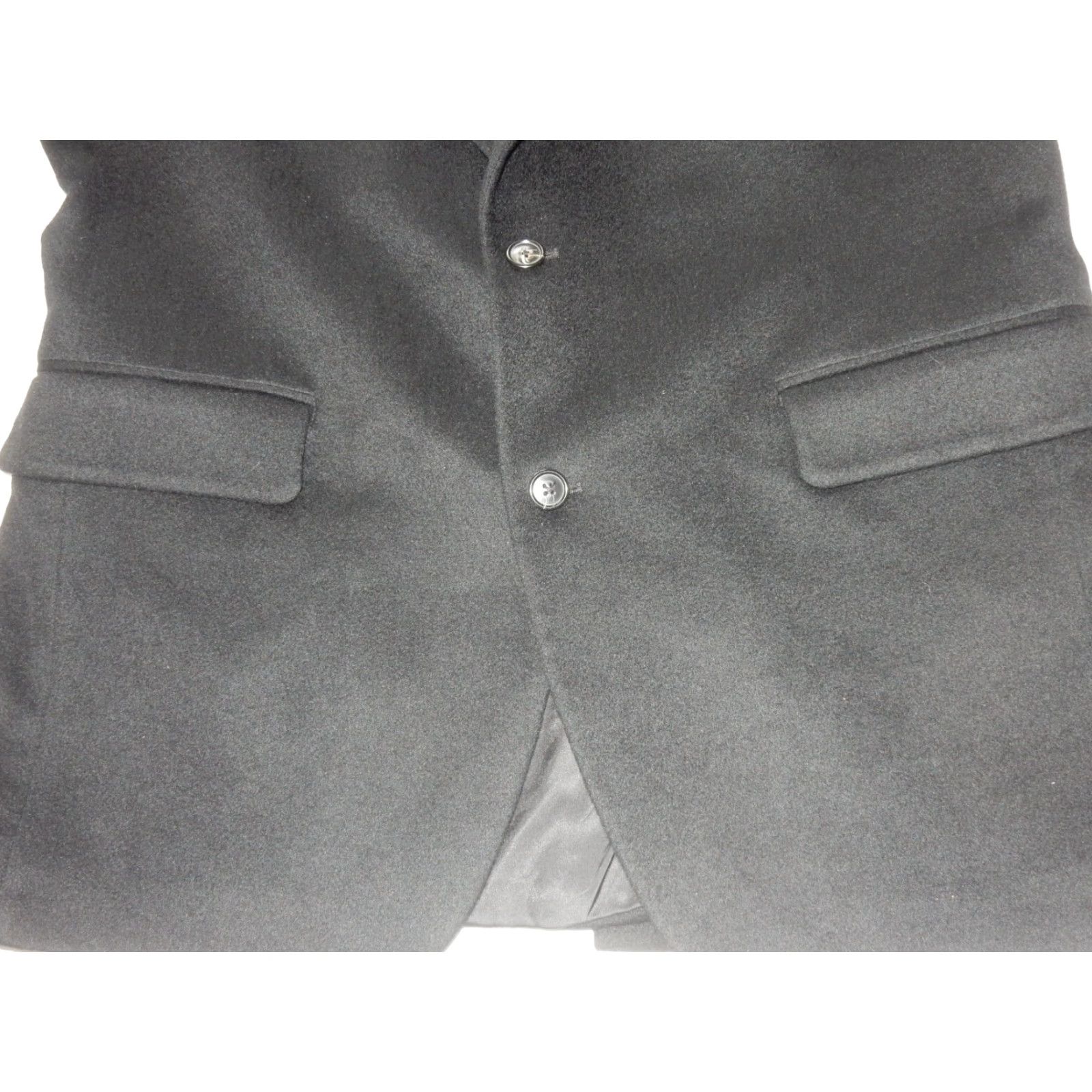 Jos. A. Bank VINTAGE Jos A. Bank Men's 100% Cashmere Sport Coat Blazer Size 42R Black Classic Formal Size 42R - 3 Thumbnail