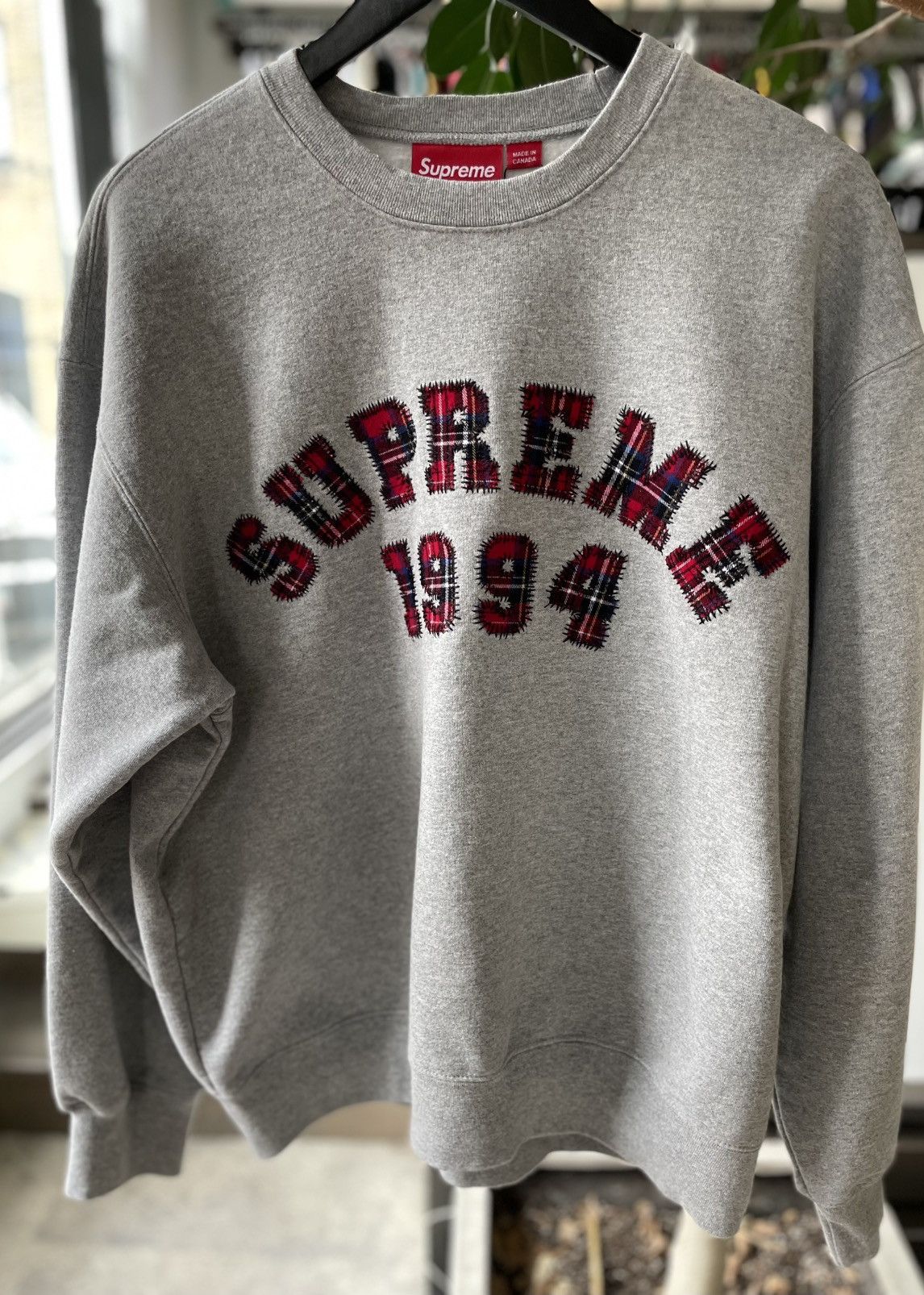 Supreme Supreme Plaid Arc Crewneck Heather Size US L / EU 52-54 / 3 - 1 Thumbnail