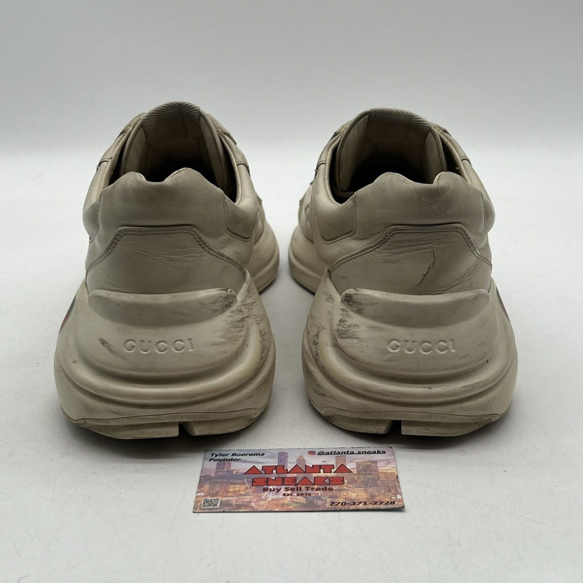 Gucci Gucci Rhyton Leather sneaker logo Size US 11 / EU 44 - 3 Thumbnail
