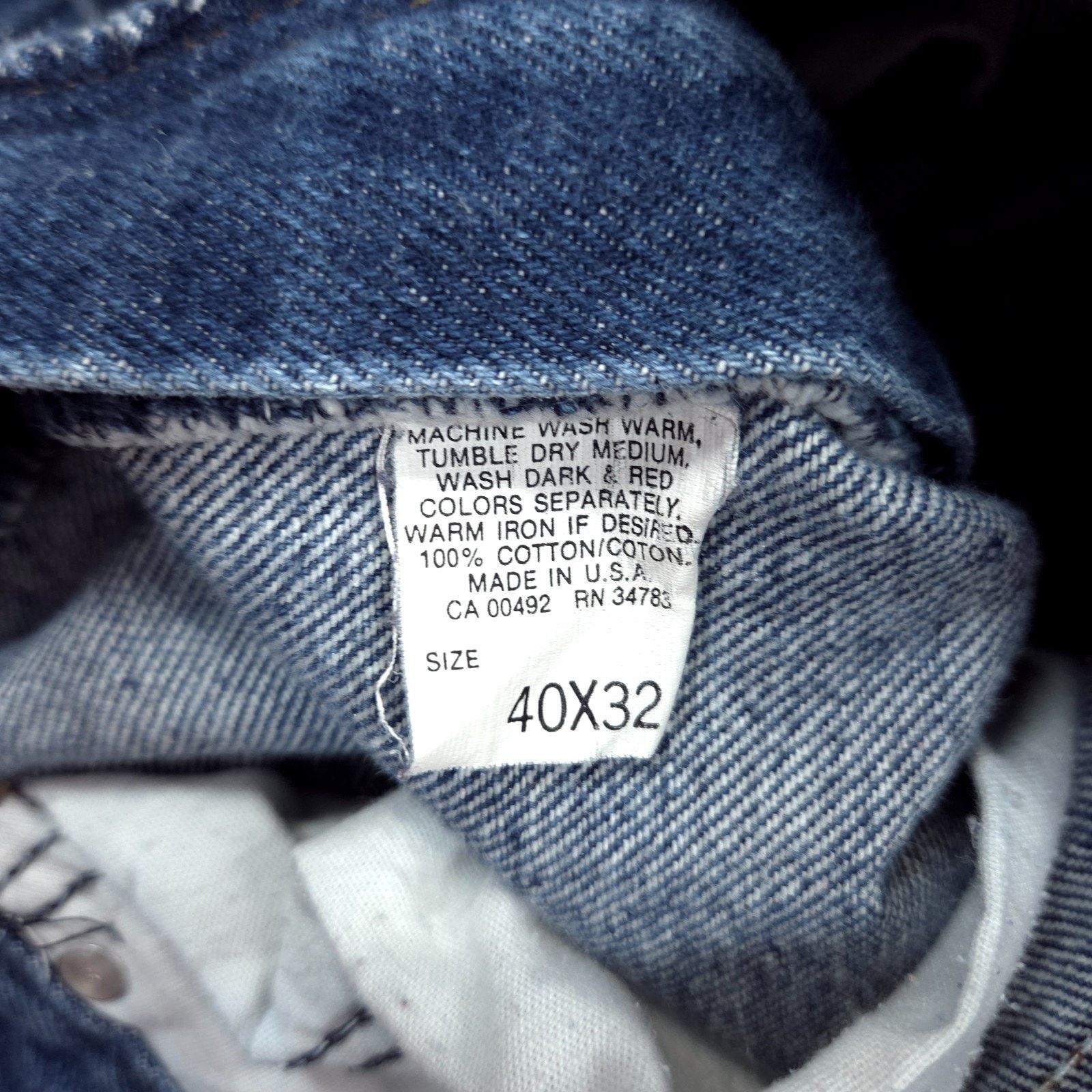 Lee Vintage 80's Lee Riders Jeans Mens 37x31 USA Union Made Size US 37 - 3 Thumbnail