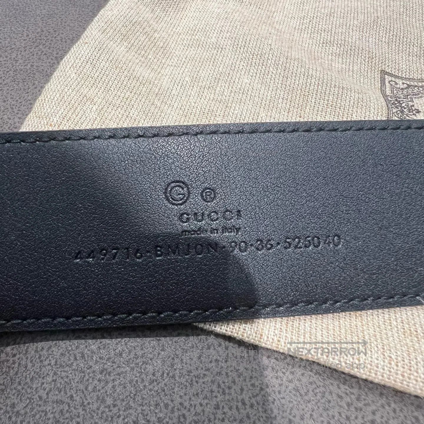 Gucci Guicci Double "G" letter embossed, buttoned leather belt Size ONE SIZE - 3 Thumbnail