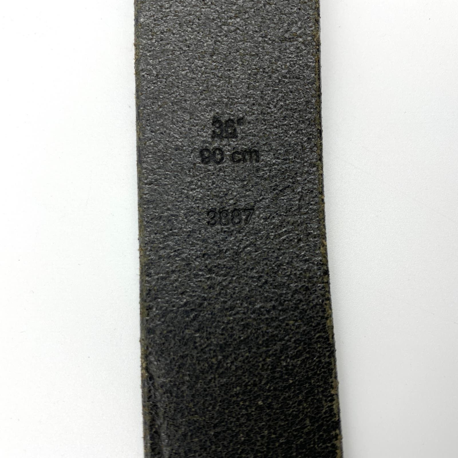 Coach Coach Belt Lizard Textured Leather Black Silver 35 Size 34 - 6 Thumbnail
