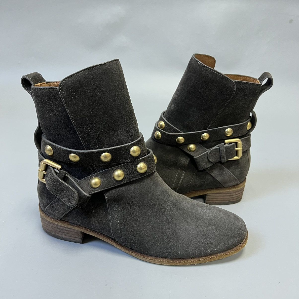 See by Chloe See by Chloe Janis Ankle Wrap Moto Boots Studs Size US 6 / IT 36 - 1 Thumbnail