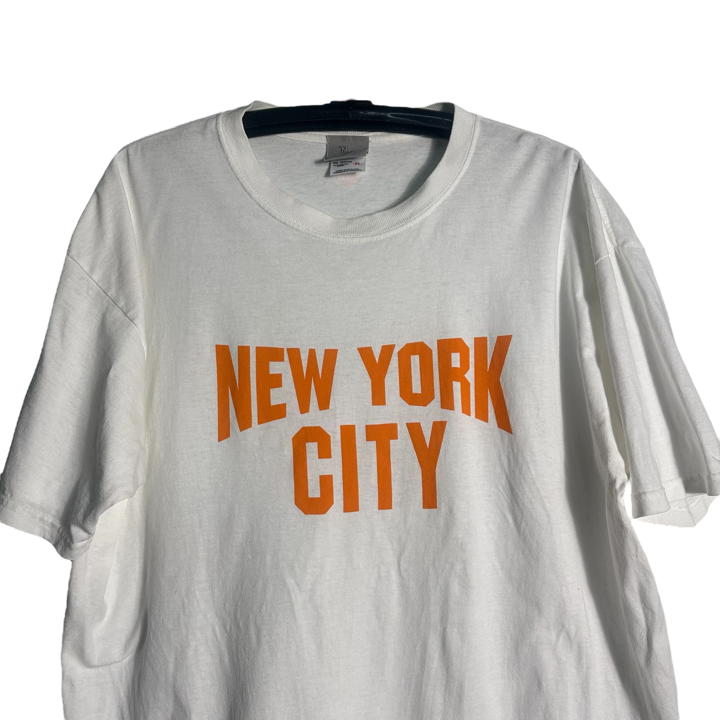 Anvil × Vintage 🔥RARE🔥Vintage New York City Spell Out T-shirt Size US XL / EU 56 / 4 - 2 Thumbnail