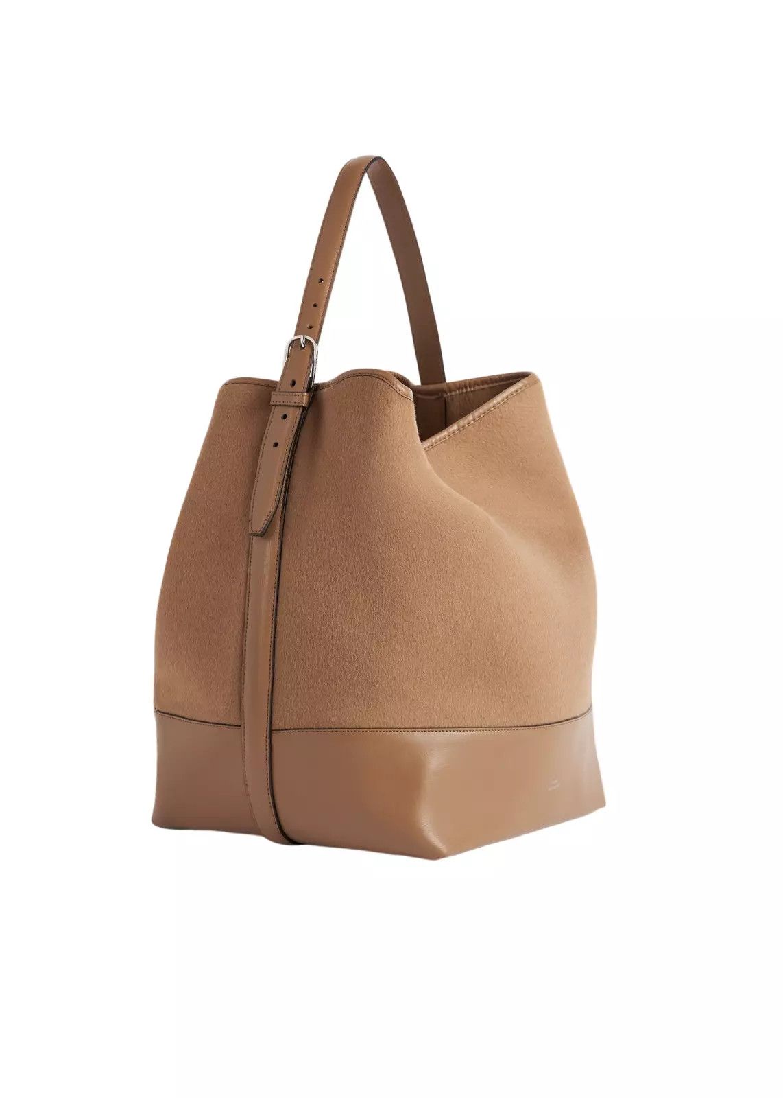 Toteme TOTEME Belted Doublé Camel Wool Tote Bag Size ONE SIZE - 2 Thumbnail