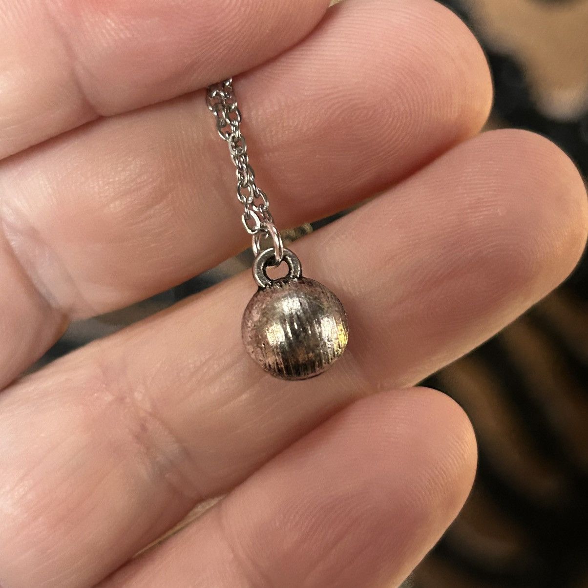 Handmade Handcrafted vintage smoky faceted glass pendant necklace Size ONE SIZE - 6 Thumbnail
