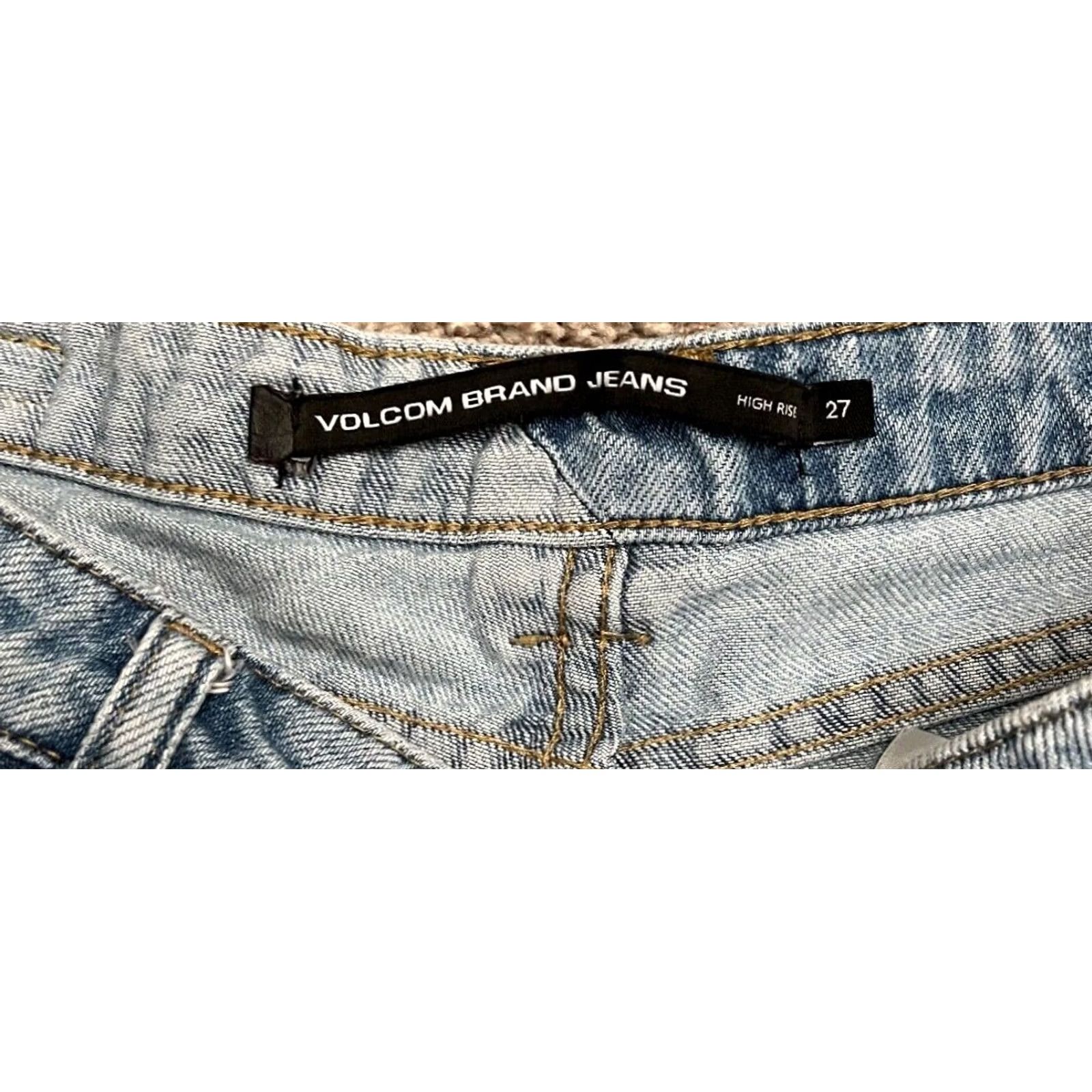 Volcom VINTAGE Volcom Denim Shorts Cuffed Jean Shorts Women 27 Blue Beach Size 27" / US 4 / IT 40 - 2 Thumbnail