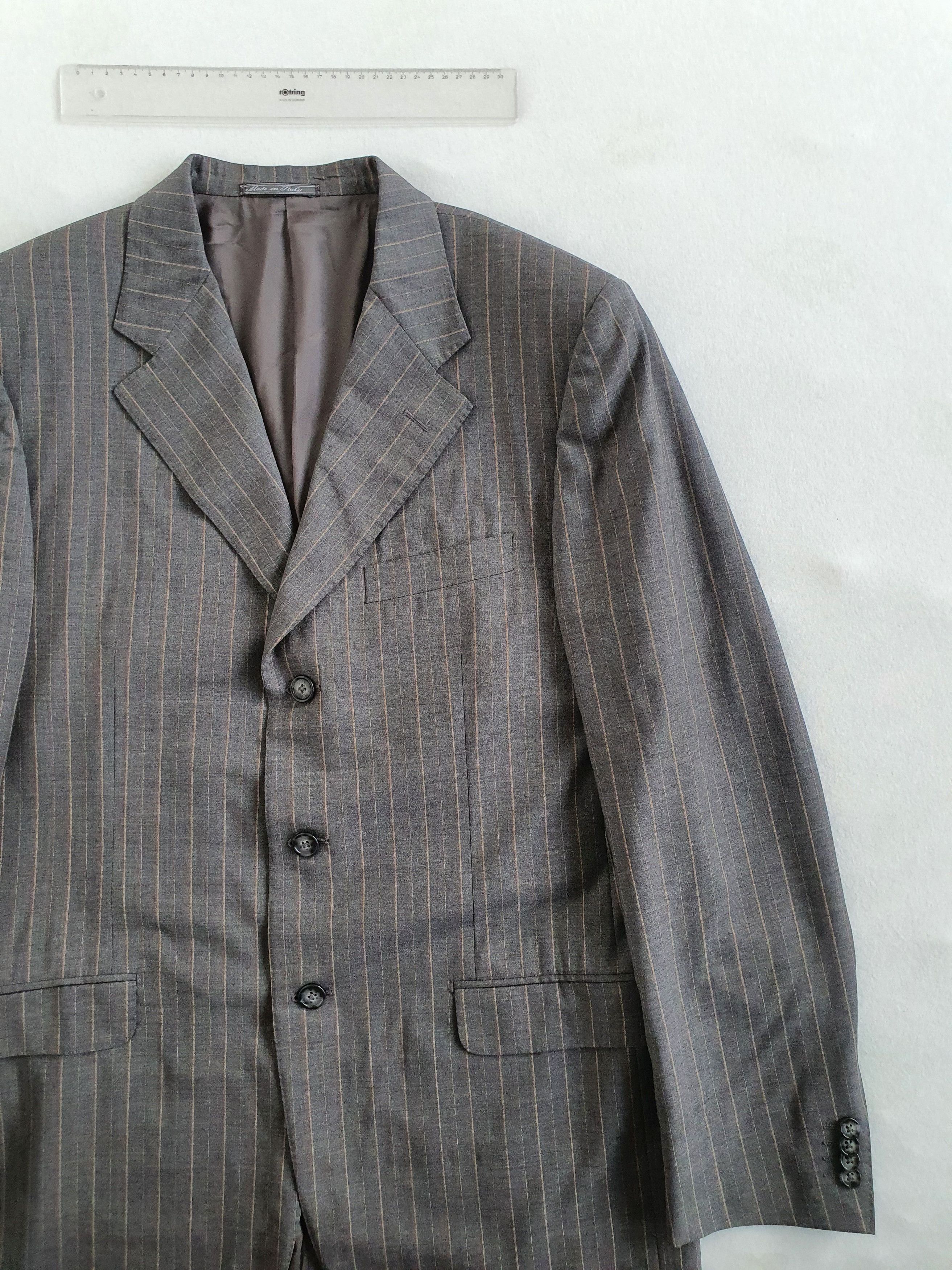 Corneliani Vintage (00s) LIFE Blazer Suit Jacket (Striped) - Sz EU 98 Size 38L - 3 Thumbnail