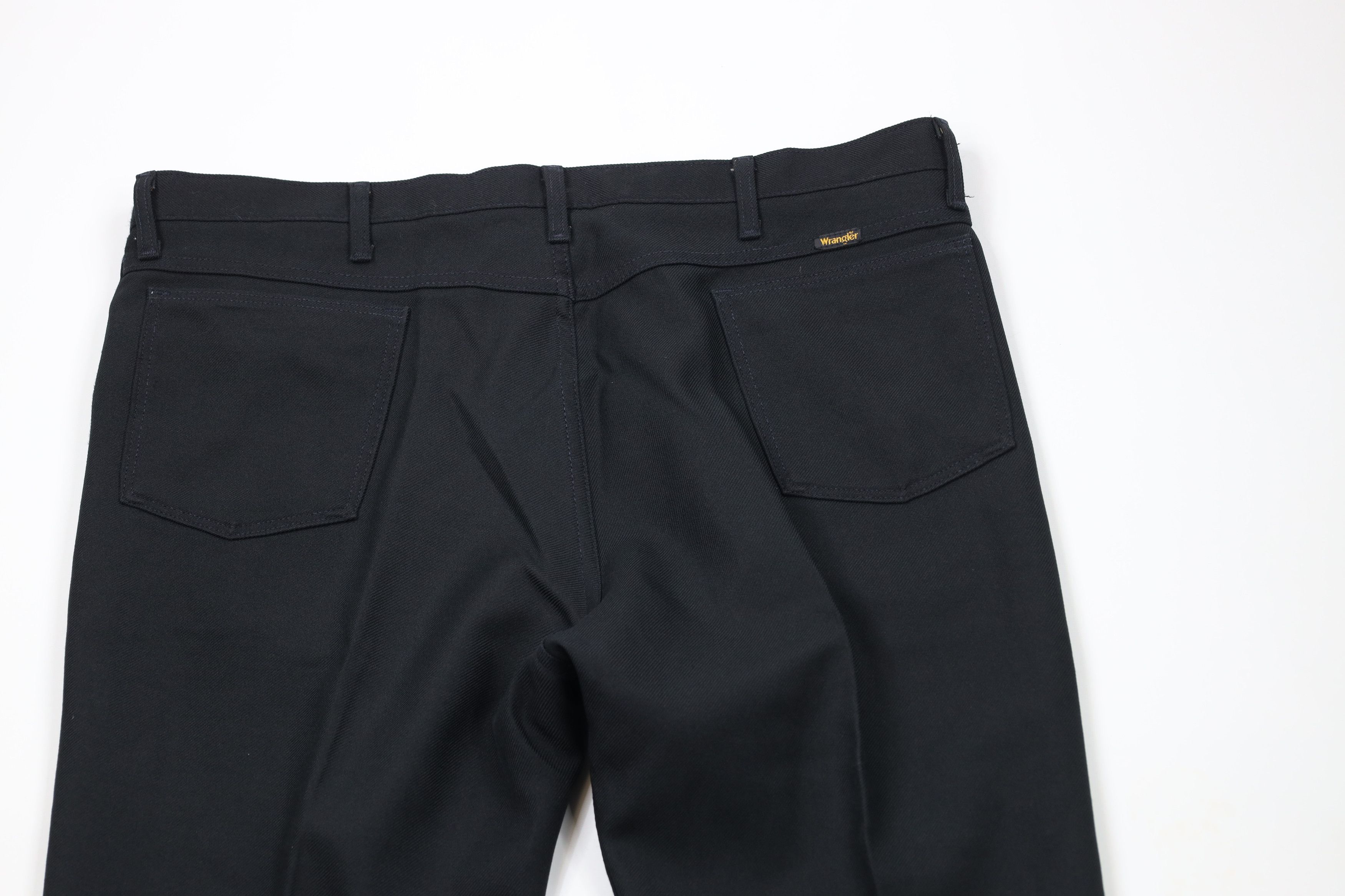 Vintage × Wrangler Vintage 90s Wrangler Flared Wide Leg Chino Pants Black USA Size US 44 / EU 60 - 10 Thumbnail