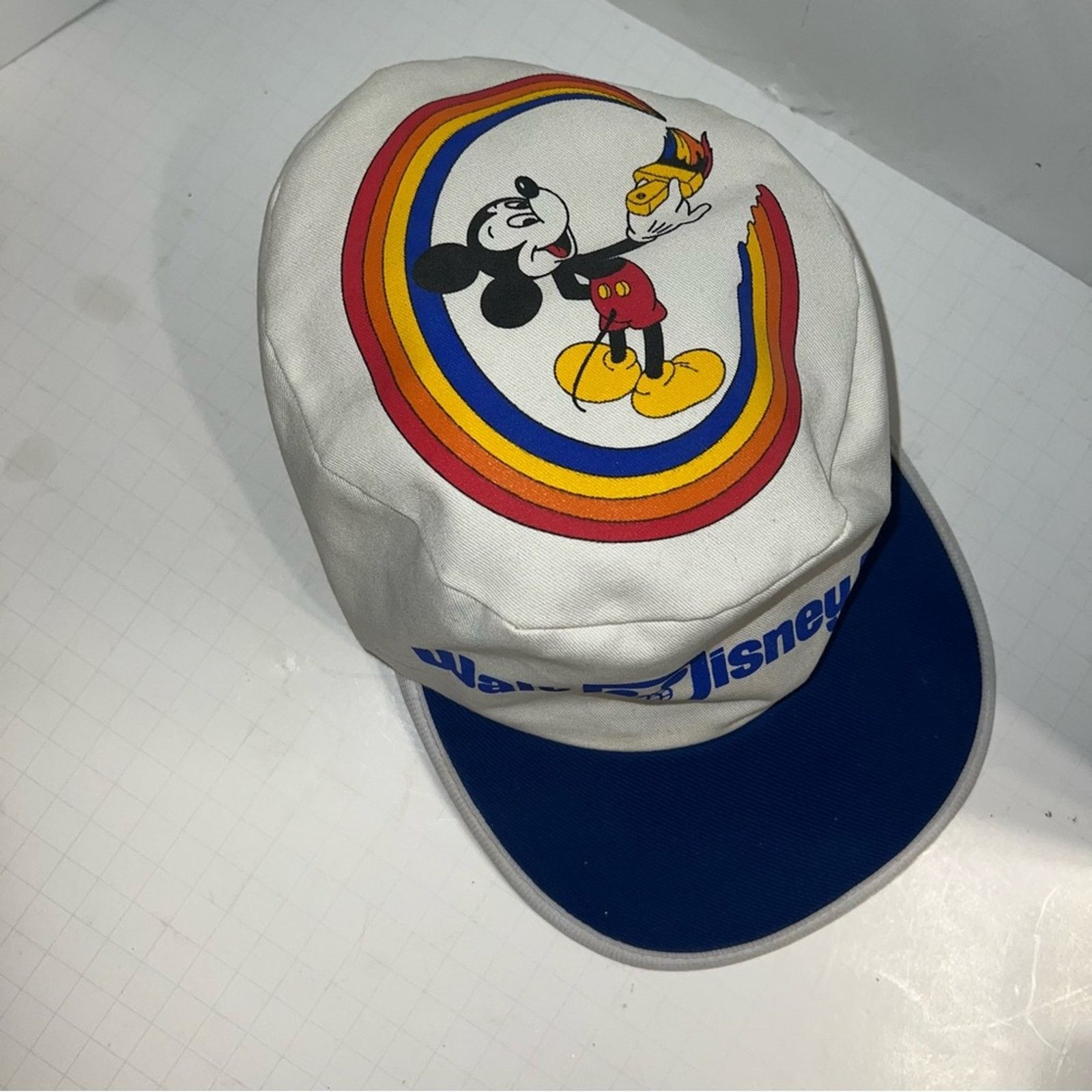 Disney VNTG DISNEY elastic band graphic 80s hat Size ONE SIZE - 5 Thumbnail