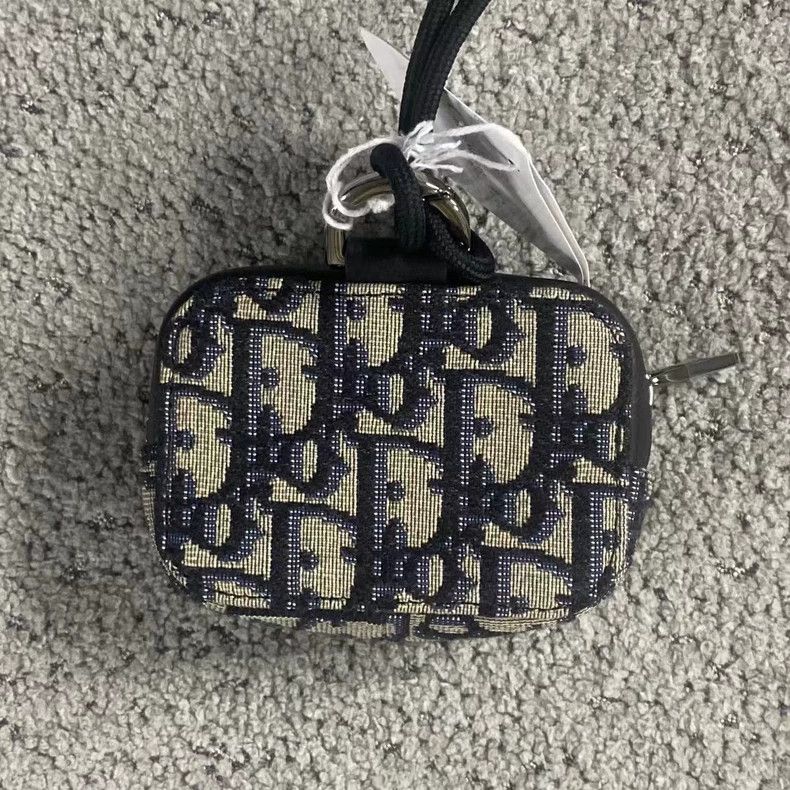 Dior The latest blue full-print pattern logo coin purse shoulde Size ONE SIZE - 4 Thumbnail