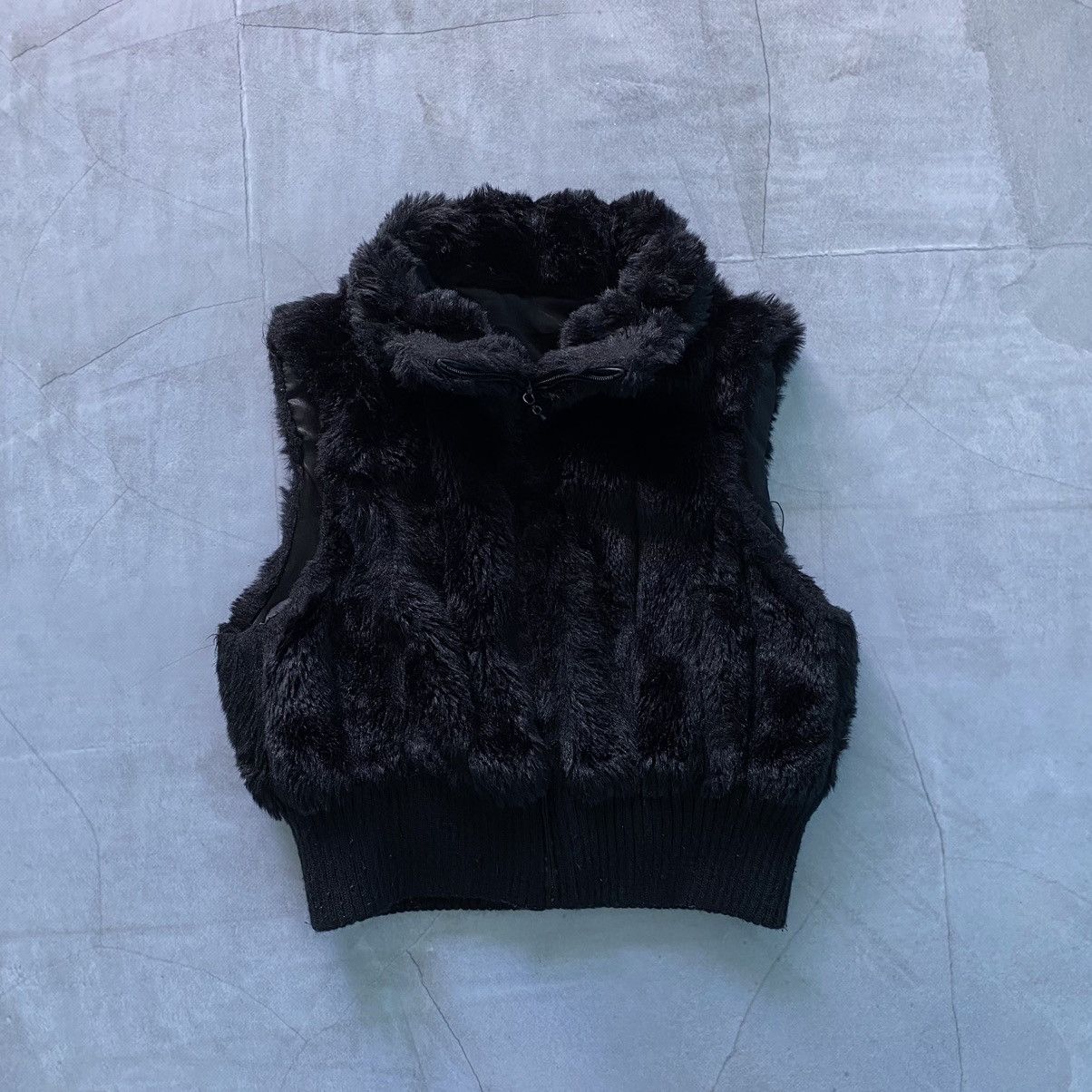 If Six Was Nine × Japanese Brand × Le Grande Bleu (L.G.B.) Vest LGB If Six Was Nine Style Faux Fur Zip Vintage Jacket Size XS / US 0-2 / IT 36-38 - 1 Thumbnail