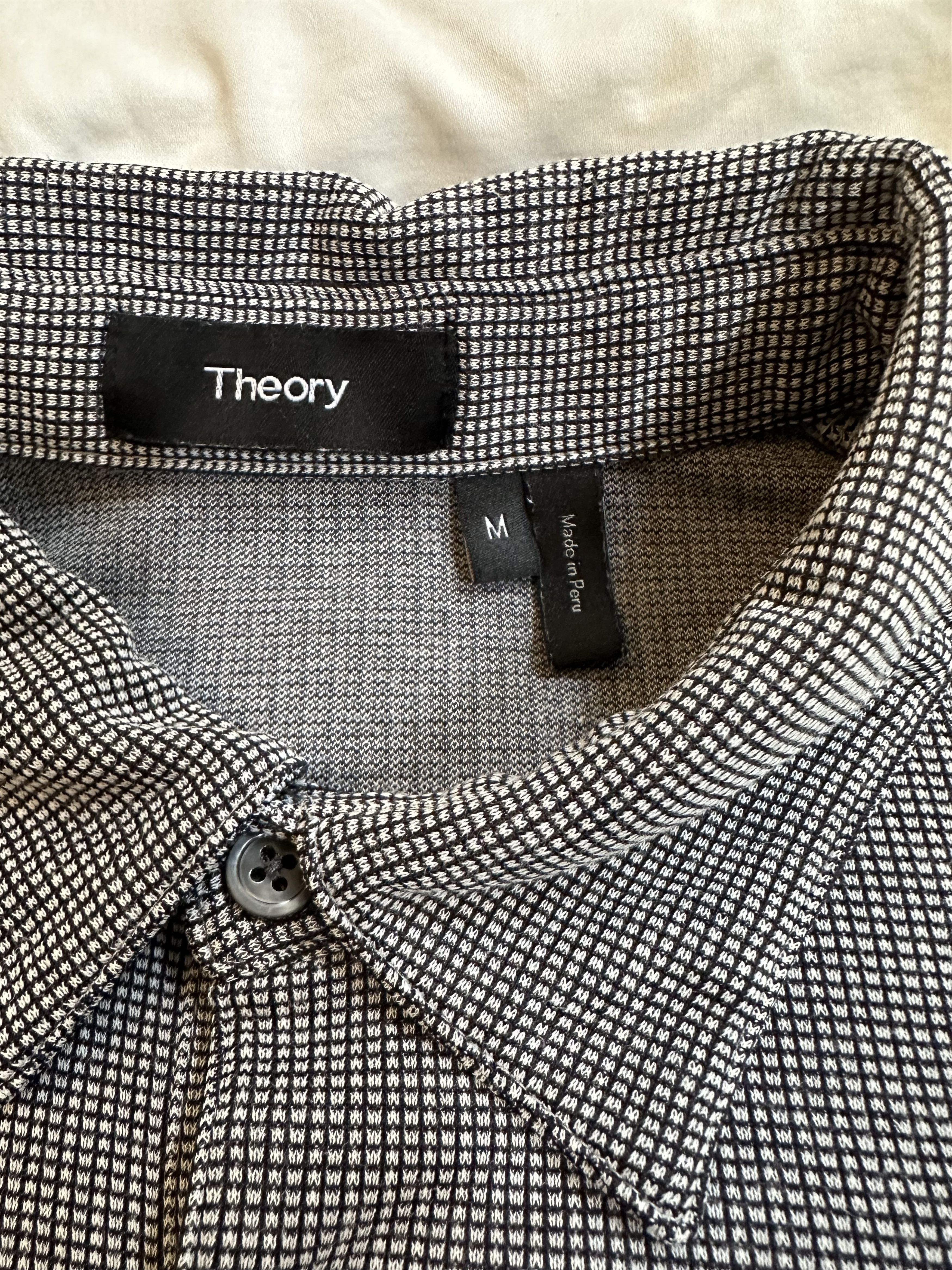 Theory Black and white polo Size US M / EU 48-50 / 2 - 3 Thumbnail