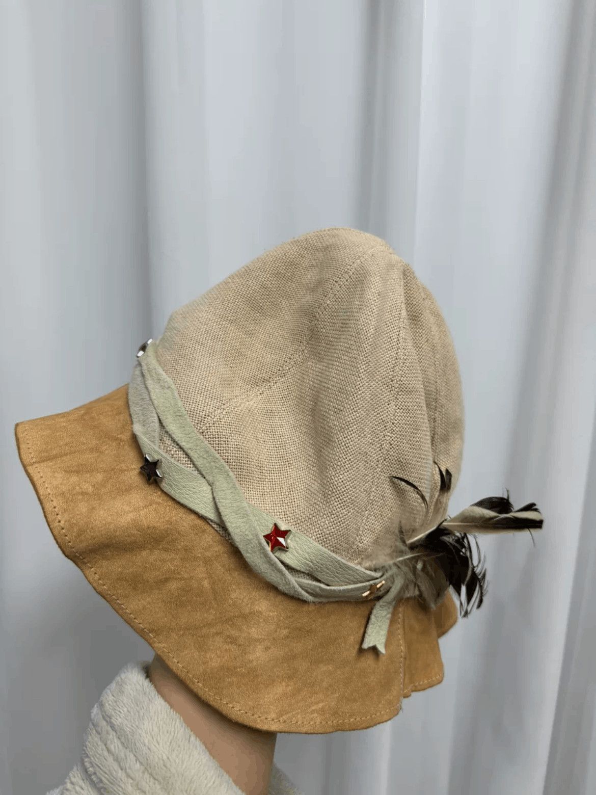 Takahiromiyashita The Soloist. Takahitomiyashita the Soloist Leather Joint Hat-2505 Size ONE SIZE - 4 Thumbnail