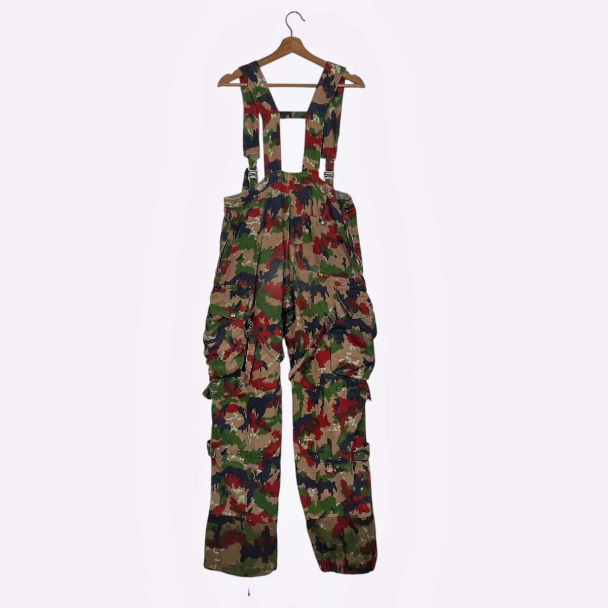 Other Vtg 70s Swiss Army M70 Alpenflage Combact Trouser Jumpsuit Size US 34 / EU 50 - 7 Thumbnail