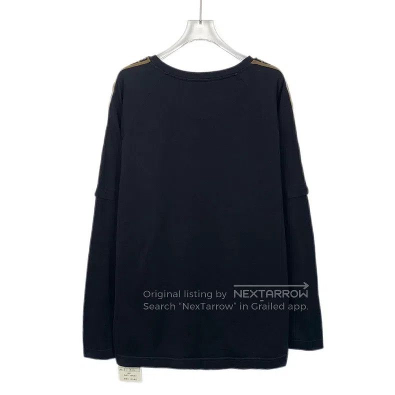 Fendi Fendi Black Side Logo Cotton Crewneck Long Sleeve Underwea Size US XXL / EU 58 / 5 - 2 Thumbnail