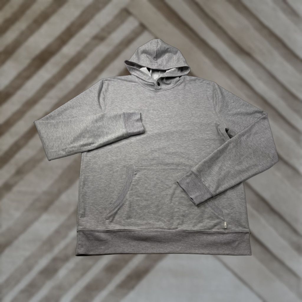 Vuori Vuori Hoodie Men M Pullover Dreamknit Soft Gray V254 Tight Fit Athletic Hooded Lightweight Logo Sleeves Long Knit Pattern Solid Vintage? Size US M / EU 48-50 / 2 - 1 Thumbnail