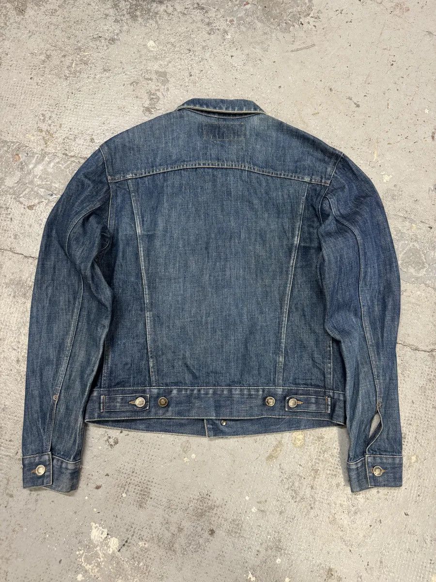 Designer × Gucci × Vintage 2000s Gucci Blue Denim Trucker Jacket Size US M / EU 48-50 / 2 - 4 Thumbnail