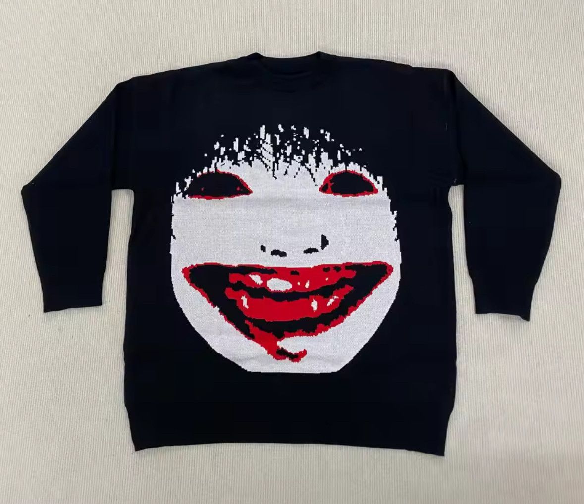 Other Gothic Y2K Anime Demon Jacquard Pullover Knit Sweater Size US M / EU 48-50 / 2 - 5 Thumbnail