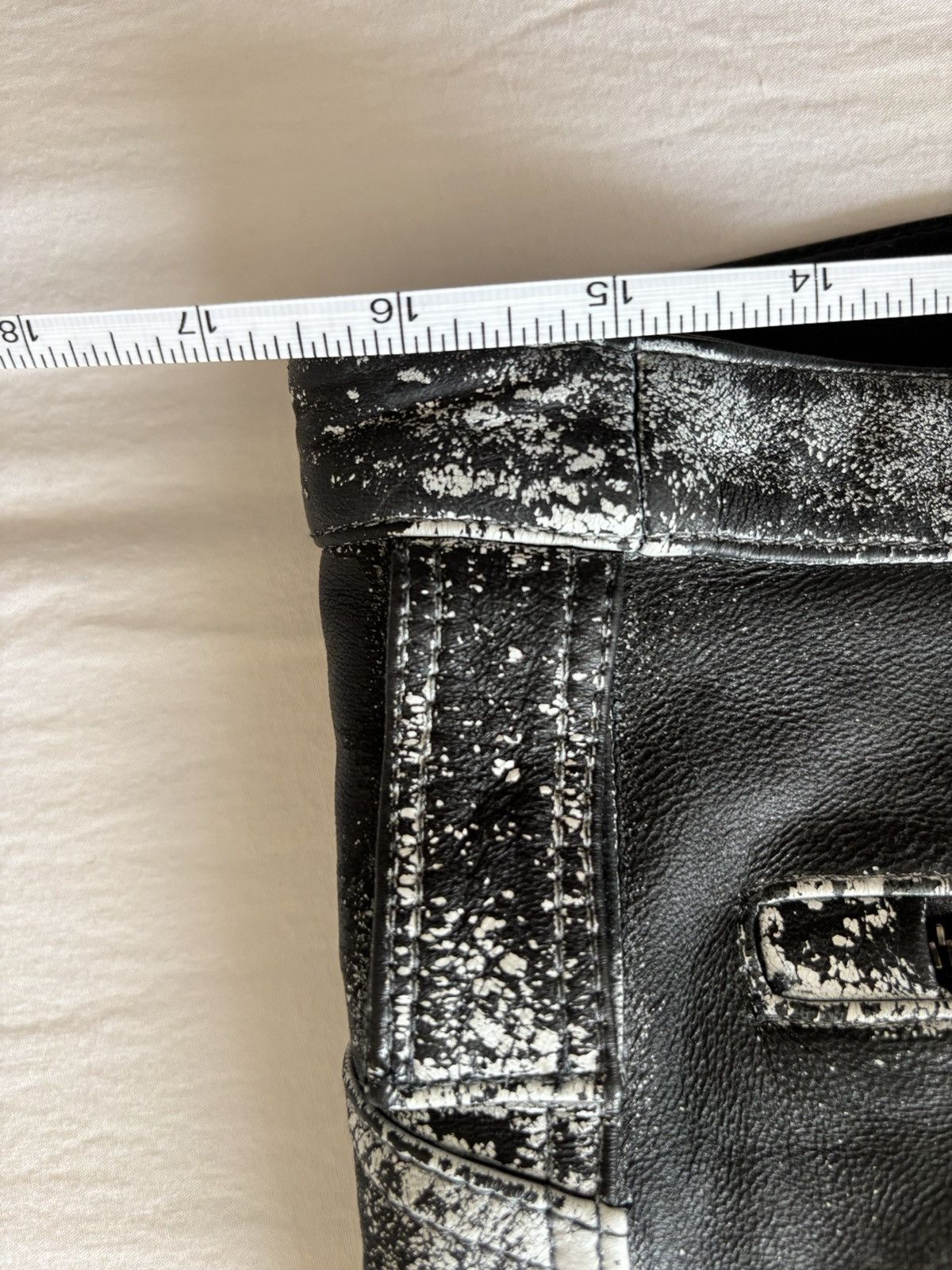 Diesel Diesel P-Gen Lambskin Flared Trousers Size US 32 / EU 48 - 8 Thumbnail