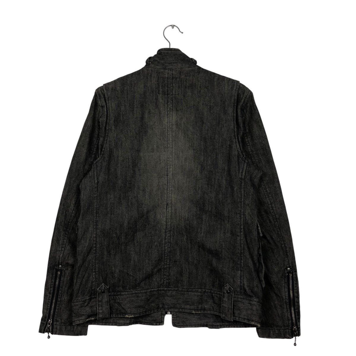Japanese Brand 📌Vintage Denim Biker Jacket Zipper Issey Miyake Size US M / EU 48-50 / 2 - 9 Thumbnail