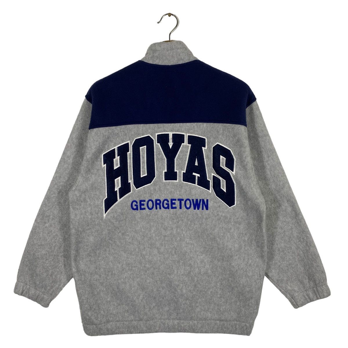 Vintage Vintage Georgetown University Hoyas Fleece Zipper Jacket Size US M / EU 48-50 / 2 - 1 Thumbnail