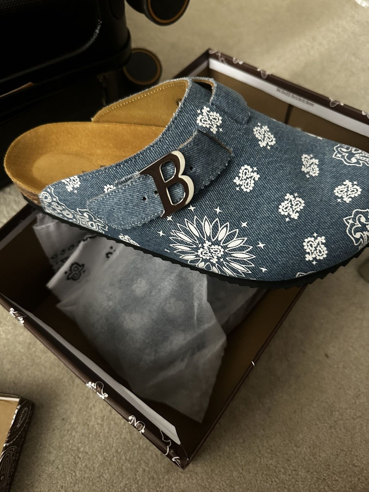 Bravest Studios　サンダル　DENIM PAISLEY MULE Bravest Studios Denim Paisley Mule Size 9 Brand New Order