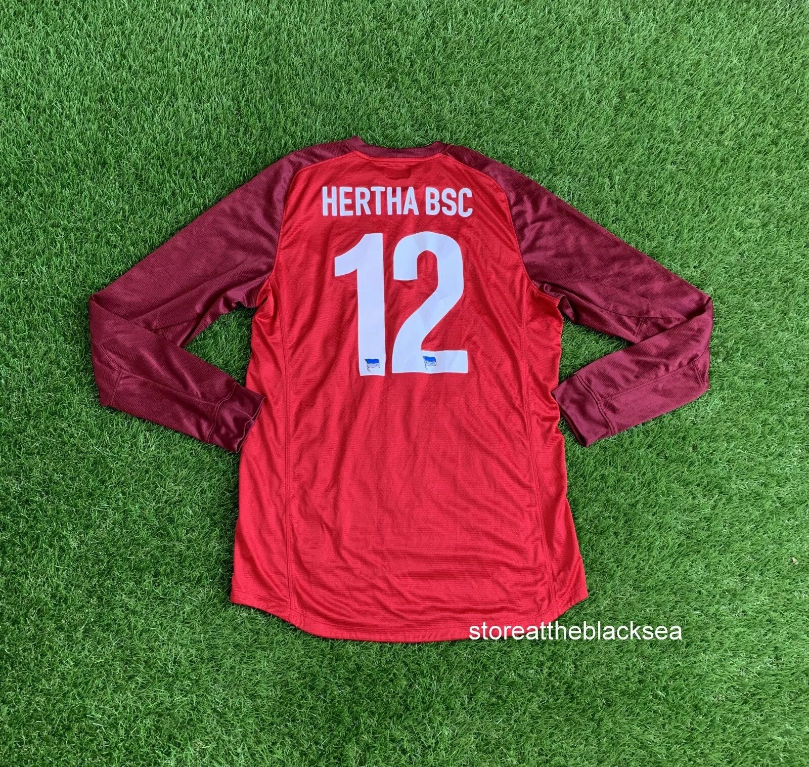 Nike Hertha BSC PLAYER ISSUE GOALKEEPER FOOTBALL JERSEY NIKE MEN Size US XL / EU 56 / 4 - 9 Thumbnail