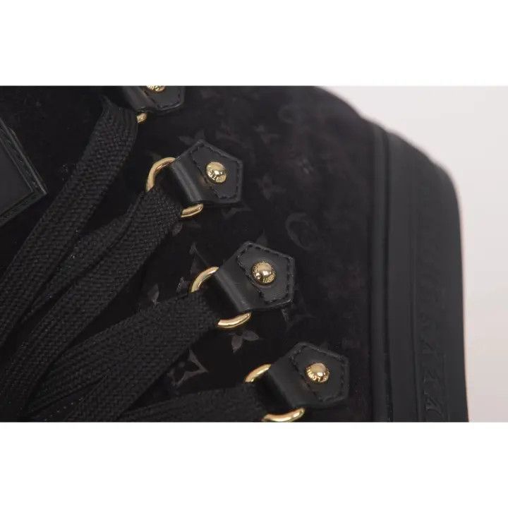 Louis Vuitton Louis Vuitton Black Suede High-Top Sneakers -2508 Size US 6.5 / EU 39-40 - 7 Thumbnail