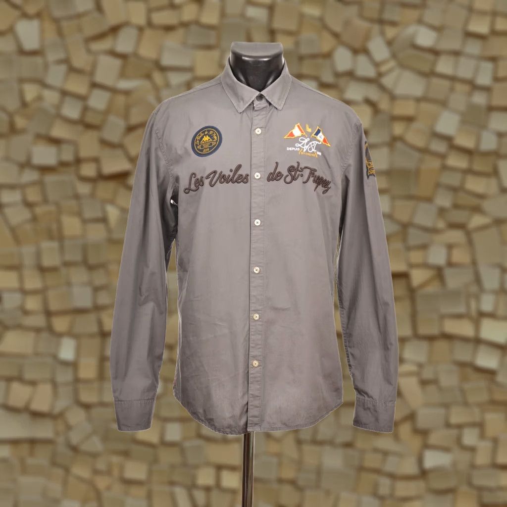 Kappa Robe di Kappa Les Voiles De Saint-Tropez Gray Button Shirt M Men Size M Size US M / EU 48-50 / 2 - 1 Thumbnail