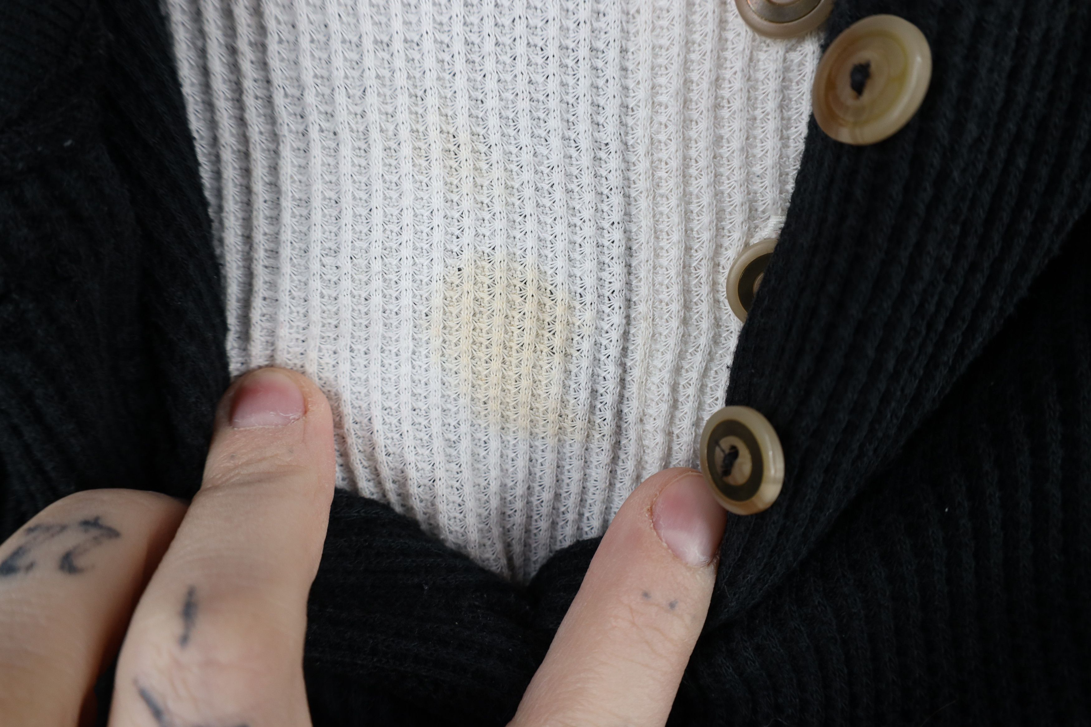 Vintage Vintage 90s Streetwear Layered Waffle Knit Henley T-Shirt Size L / US 10 / IT 46 - 8 Thumbnail