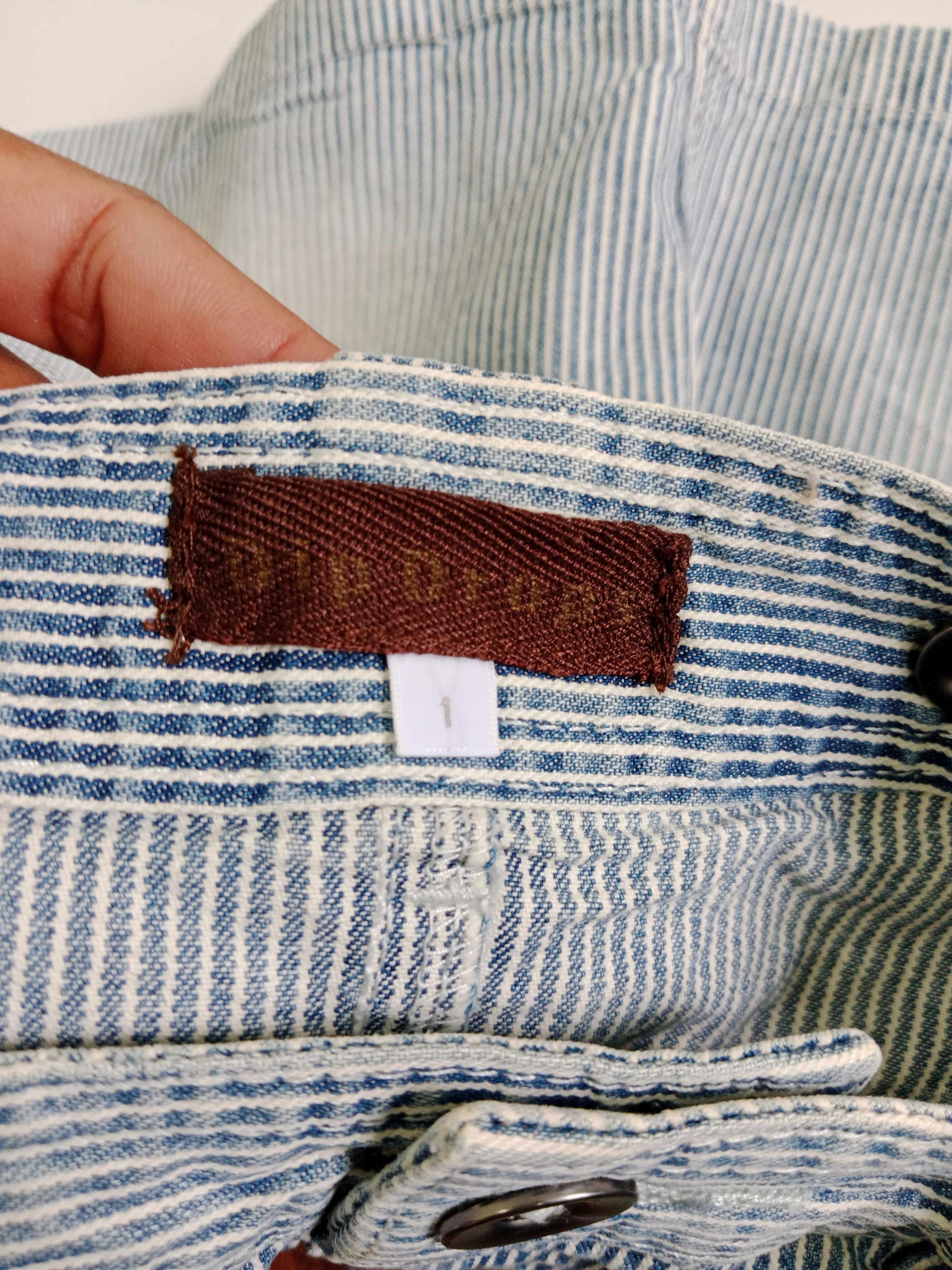 Japanese Brand Vintage Dip Drops Hickory Mini Skirt Japanese Brand Size 29" - 8 Thumbnail