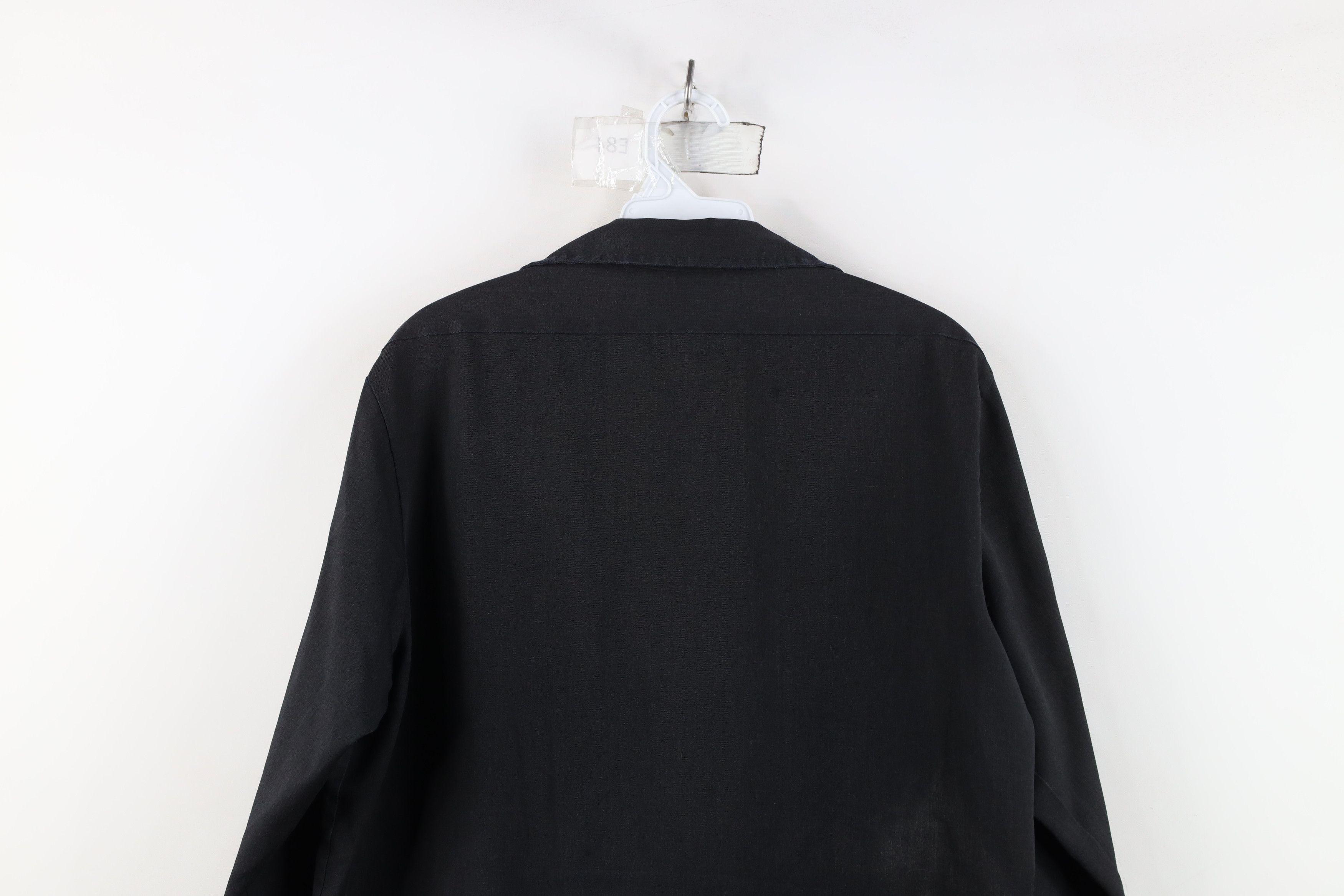 Dickies Vintage 90s Dickies Mechanic Work Button Shirt Black USA Size US M / EU 48-50 / 2 - 13 Thumbnail