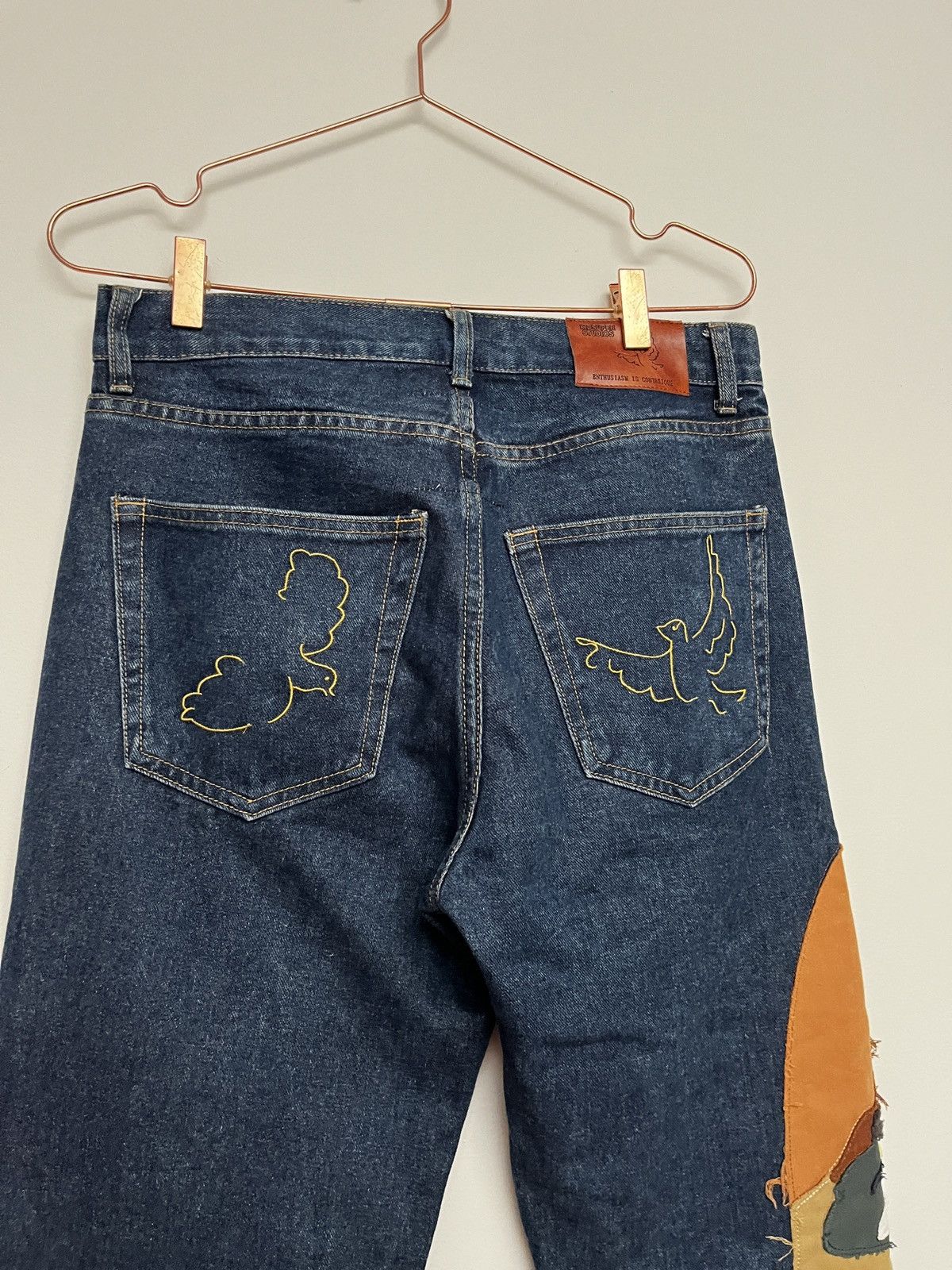 KidSuper Kid Super FW21 Stitched Face Jeans (unisex) Size US 30 / EU 46 - 12 Thumbnail