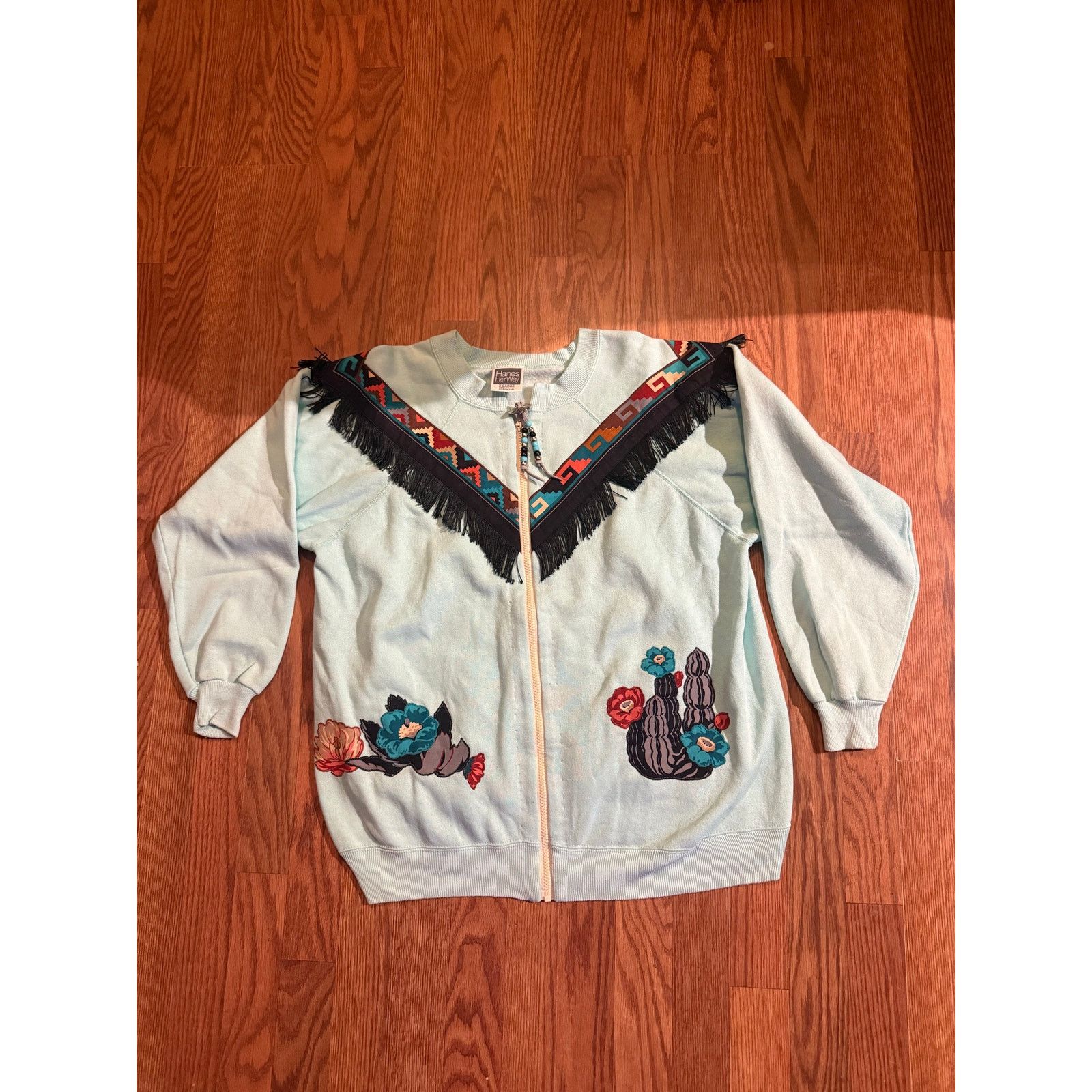 Hanes True Vintage Custom Southwest crew zip up conversion Size US L / EU 52-54 / 3 - 1 Thumbnail
