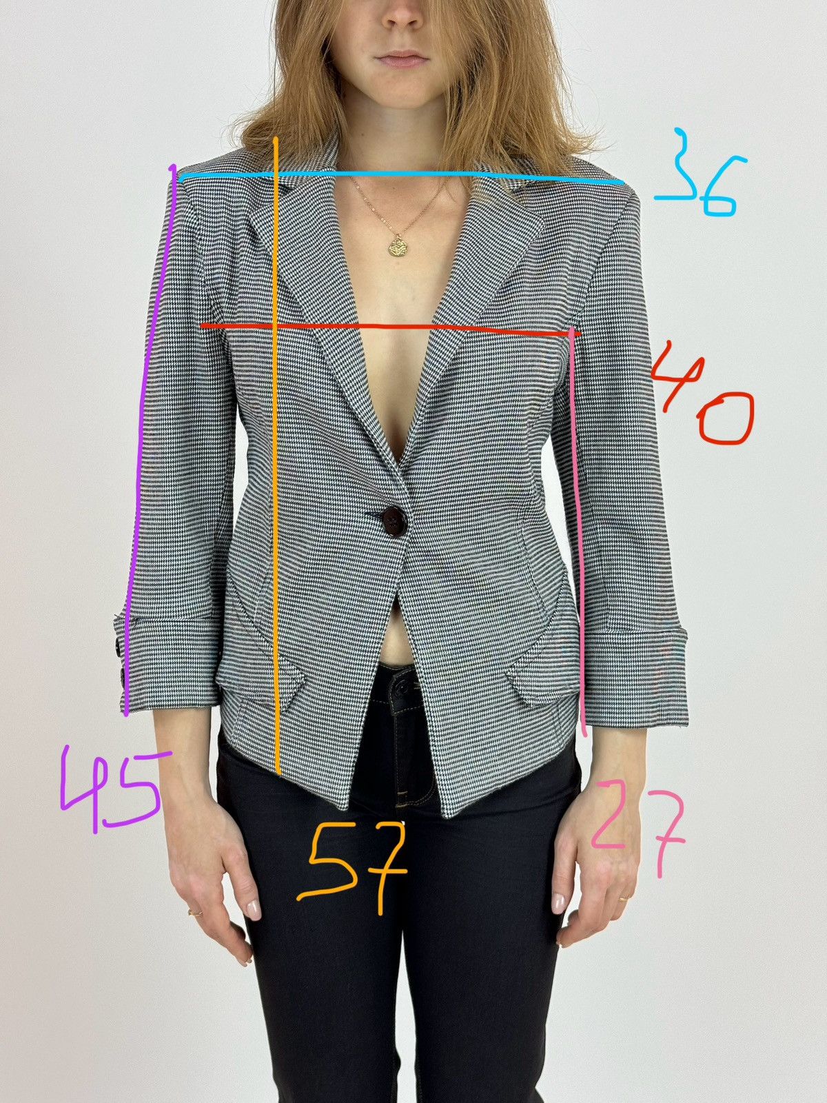 Designer × Japanese Brand MALIA Womens Blazer jacket one button size M Size XS / US 0-2 / IT 36-38 - 12 Thumbnail