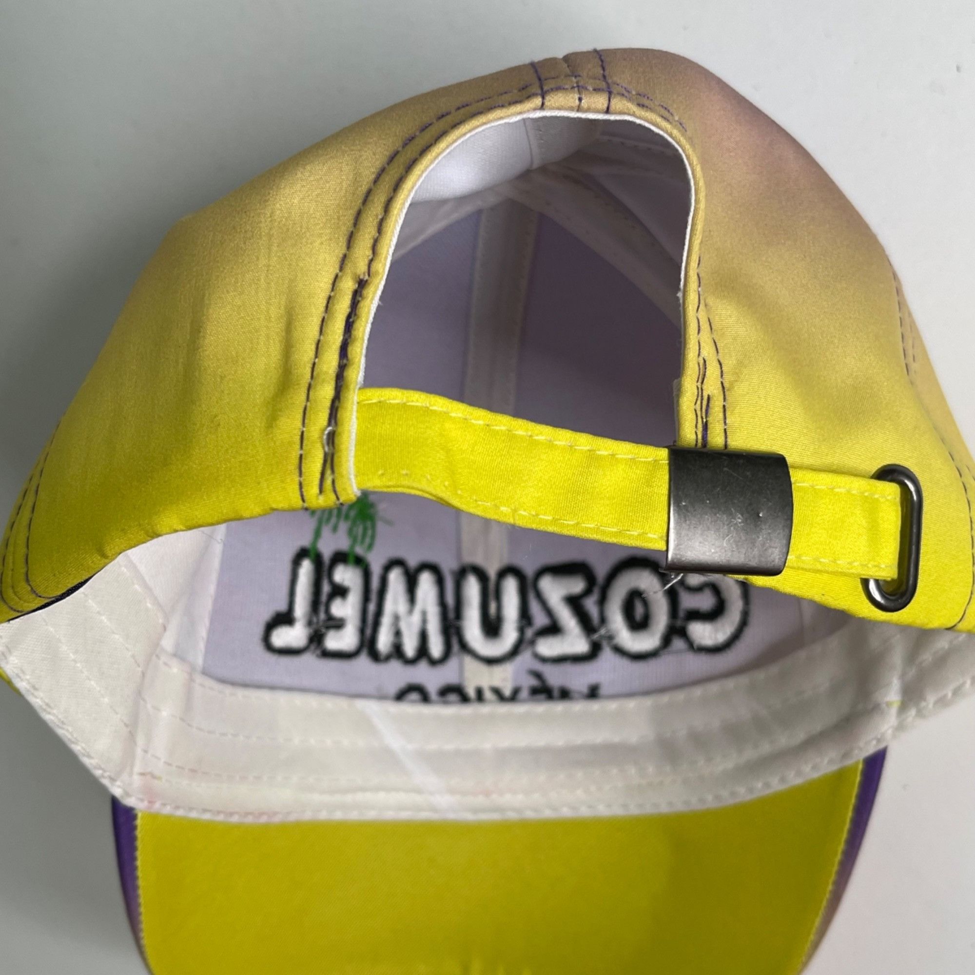 Other Cozumel Souvenir Cap Hat Raised White Embroidery Text Yellow Size ONE SIZE - 10 Thumbnail