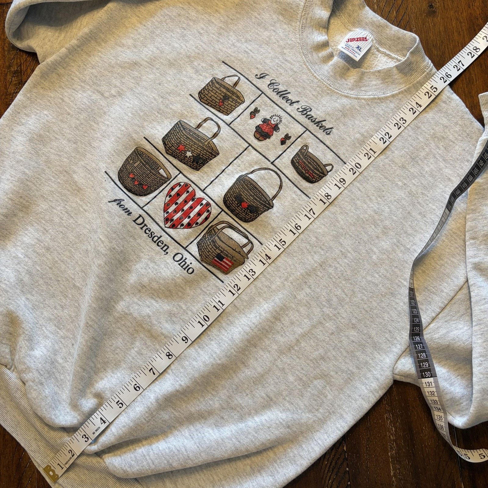 Jerzees Vtg Jerzees Sweatshirt XL I Collect Baskets Dresden Ohio USA Size US XL / EU 56 / 4 - 9 Thumbnail