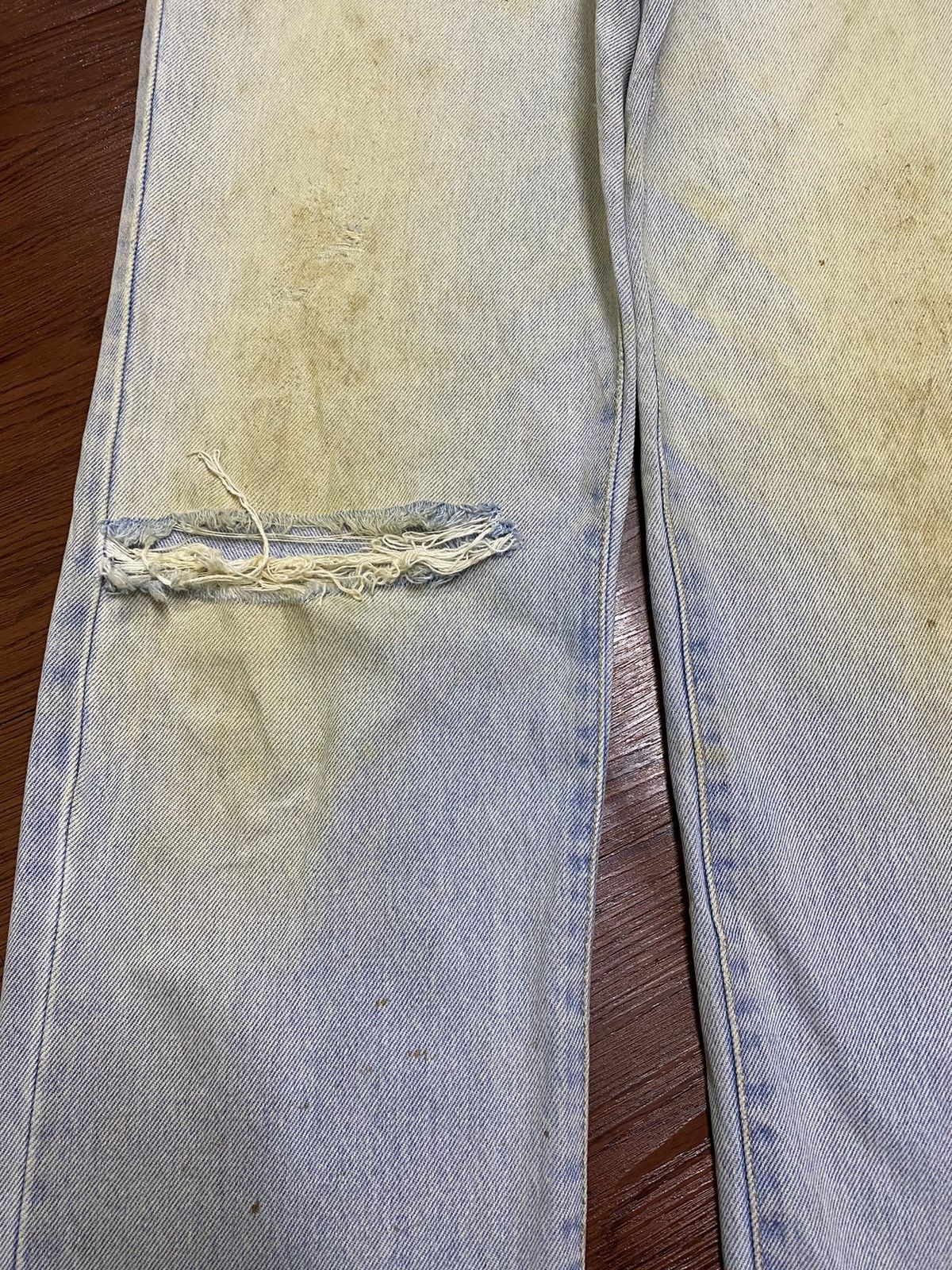 Edwin Vintage Edwin Only Genuine Faded Wash Distressed Loose Jeans Size US 32 / EU 48 - 7 Thumbnail