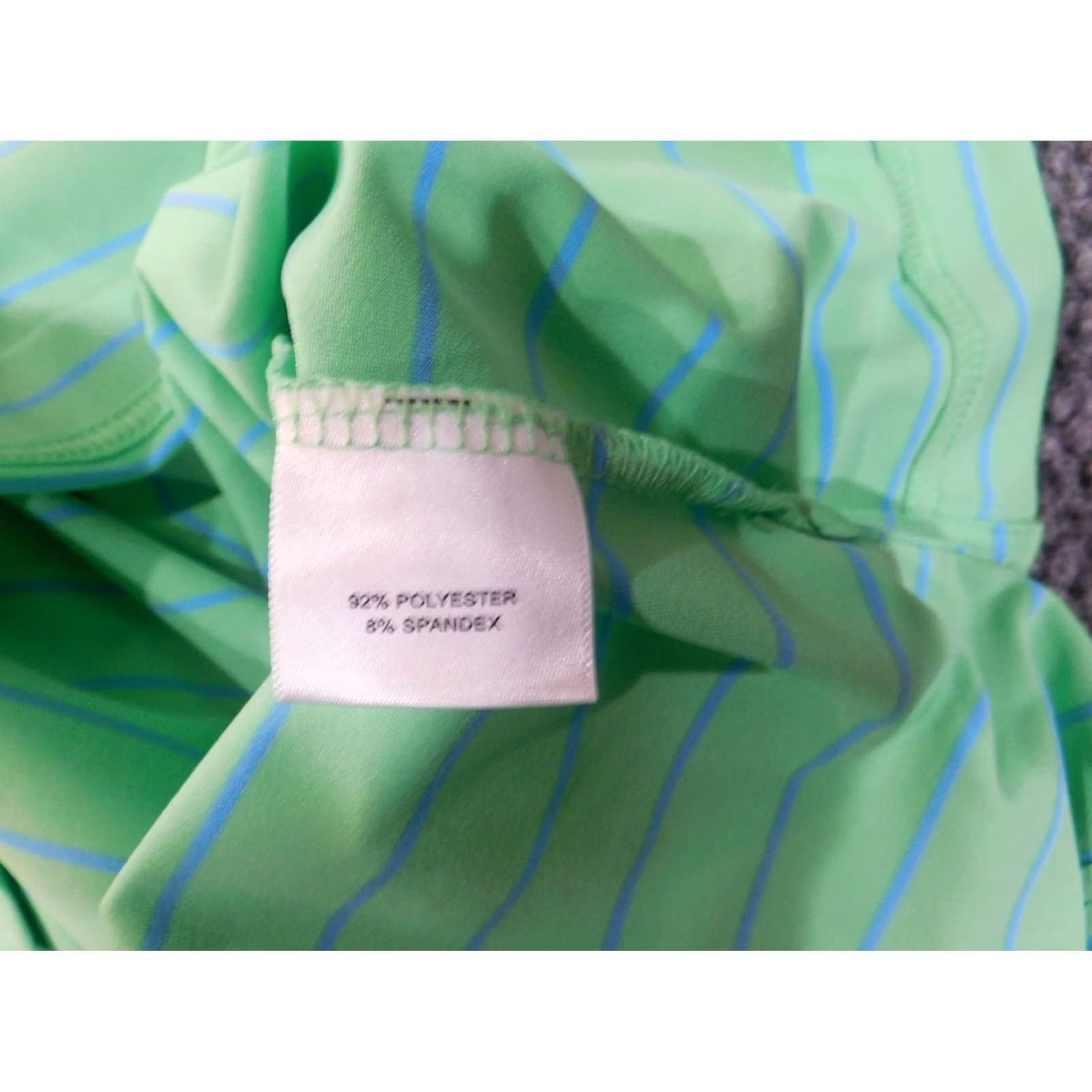 Peter Millar Peter Millar Polo Summer Comfort Green Striped Golf Knit Short Sleeve Mens L Classic Regular Size US L / EU 52-54 / 3 - 7 Thumbnail