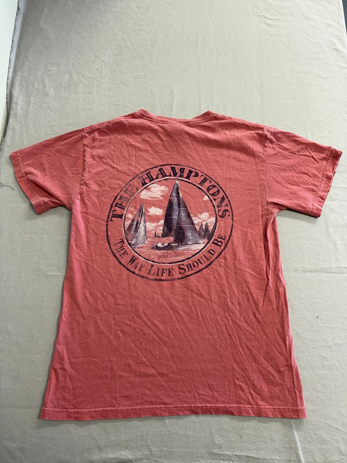Comfort Colors Faded The Hamptons Ny T-shirt Sailing The Way Life Should Be Size US M / EU 48-50 / 2 - 1 Thumbnail